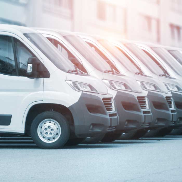 fleet of vans