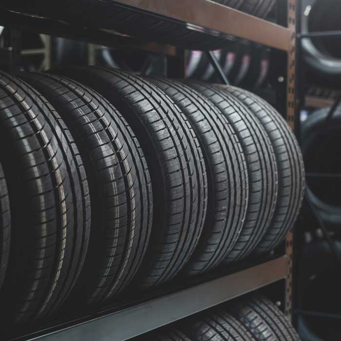 tires on shelf
